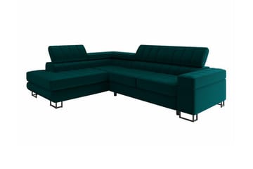 Kintore 3-sits Hörnbäddsoffa Dark green - Products - Möbler - Soffa - Bäddsoffa - Bäddsoffa längsbäddad