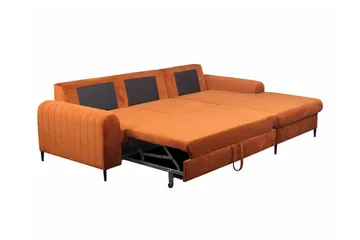 Kintore 3-sits Hörnbäddsoffa Orange - Products - Möbler - Soffa - Bäddsoffa - Hörnbäddsoffa