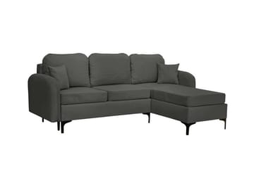 Knocklong 3-sits Hörnbäddsoffa Dark grey - Products - Möbler - Soffa - Bäddsoffa - Hörnbäddsoffa