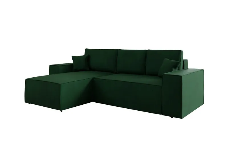 Knocklong 3-sits Hörnbäddsoffa, Grön