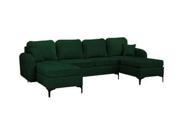 Knocklong 4-sits Hörnbäddsoffa Dark green - Products - Möbler - Soffa - Bäddsoffa - Hörnbäddsoffa