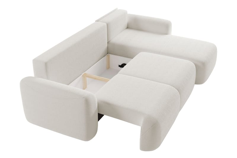 Korfu Bäddsoffa m. Divan 3-sits - Svart - Products - Möbler - Soffa - Bäddsoffa - Bäddsoffa divan