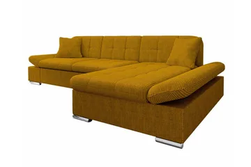 Lomux 3-sits Hörnbäddsoffa Dark yellow - Products - Möbler - Soffa - Bäddsoffa - Hörnbäddsoffa