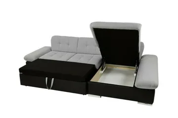 Lomux 3-sits Hörnbäddsoffa Ljusgrå - Products - Möbler - Soffa - Bäddsoffa - Hörnbäddsoffa