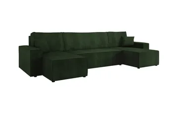 Magston 4-sits Hörnbäddsoffa - Grön - Products - Möbler - Soffa - Bäddsoffa - U bäddsoffa