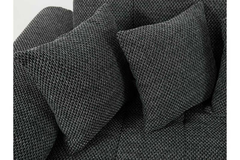 Niko U-Bäddsoffa 350x205x76 cm Divan Vänster - Grå/Svart - Products - Möbler - Soffa - Bäddsoffa - Bäddsoffa divan