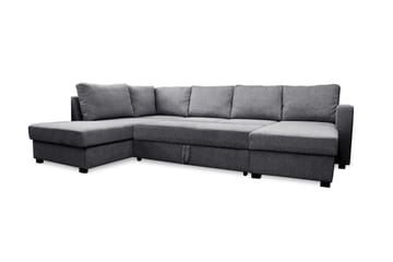 Paris U-Bäddsoffa Vänster - Grå - Products - Möbler - Soffa - Bäddsoffa - Bäddsoffa divan