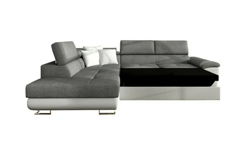 Reginia 3-sits Hörnbäddsoffa White - Products - Möbler - Soffa - Bäddsoffa - Hörnbäddsoffa