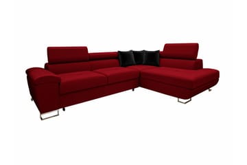Reginia 4-sits Hörnbäddsoffa Red - Products - Möbler - Soffa - Bäddsoffa - Hörnbäddsoffa