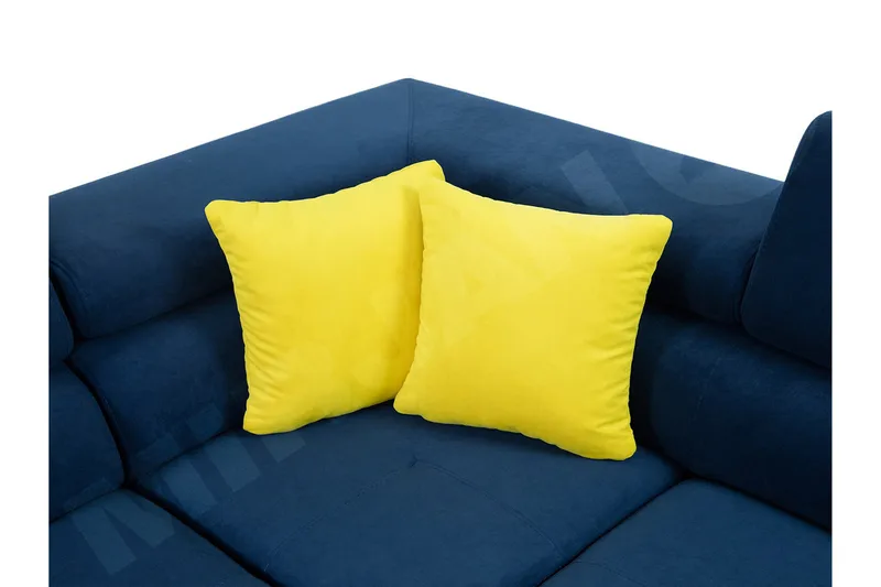 Reginia Bäddsoffa m. Divan och Schäslong Förvaring 4-sits - Mörkblå - Products - Möbler - Soffa - Bäddsoffa - Bäddsoffa divan