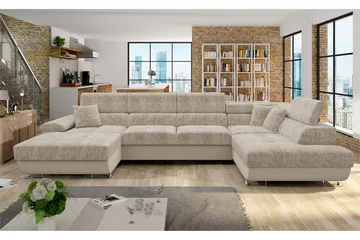 Reginia Bäddsoffa m. Divan och Schäslong - Products - Möbler - Soffa - Bäddsoffa - Bäddsoffa divan