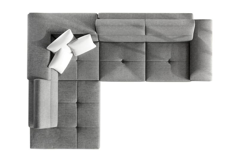 Reginia Hörnsoffa Höger - Grå - Products - Möbler - Soffa - Bäddsoffa - Bäddsoffa divan