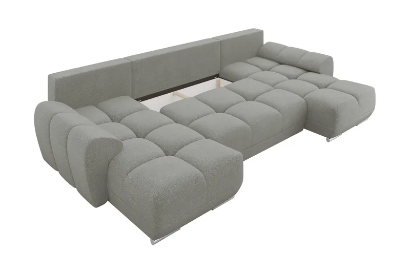 Simerly Bäddsoffa Dubbeldivan 4-sits - Orange - Products - Möbler - Soffa - Bäddsoffa - U bäddsoffa
