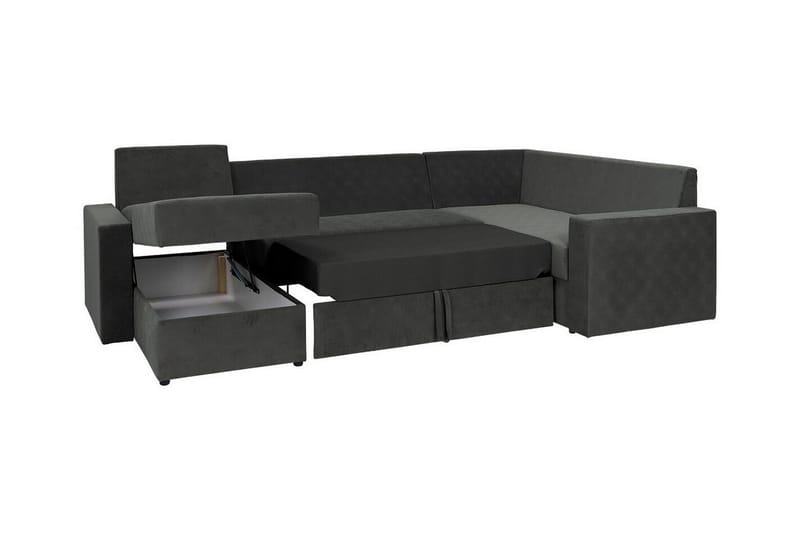 Staffin 4-sits Hörnbäddsoffa Dark grey - Products - Möbler - Soffa - Bäddsoffa - Hörnbäddsoffa
