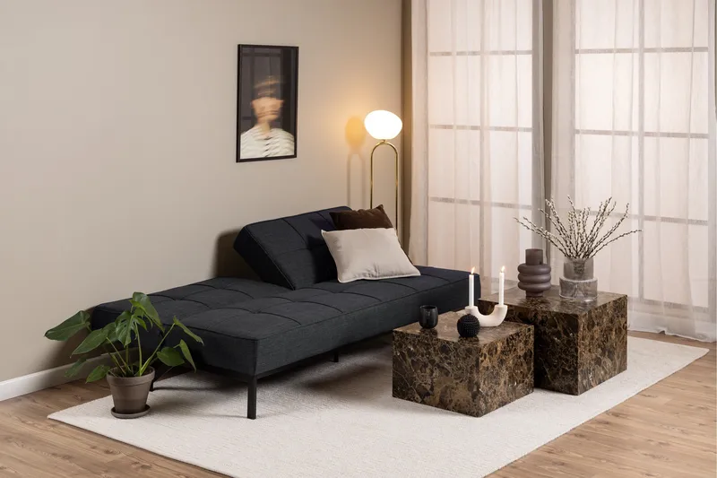 Stefan 2-sits Bäddsoffa - Grå - Products - Möbler - Soffa - Bäddsoffa - Bäddsoffa längsbäddad