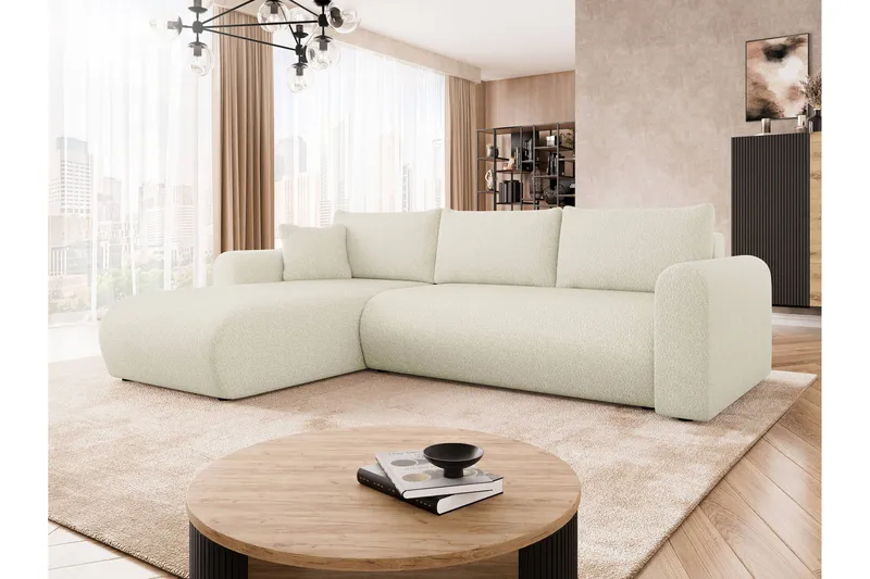Tacon Bäddsoffa m. Divan 3-sits - Beige - Products - Möbler - Soffa - Bäddsoffa - Bäddsoffa divan