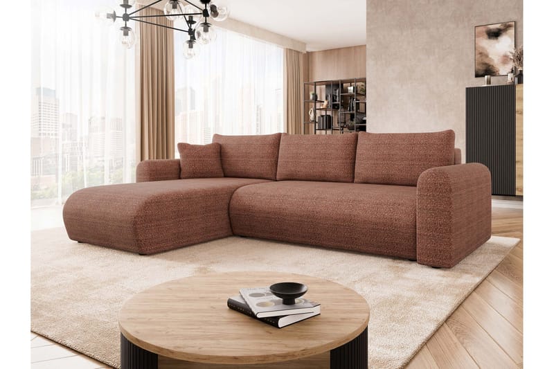 Tacon Bäddsoffa m. Divan 3-sits - Rosa - Products - Möbler - Soffa - Bäddsoffa - Bäddsoffa divan