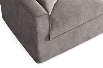 Travstad 3-sits Bäddsoffa med HVILA Bäddmadrass 140x200 cm Polyesterskum med Tvättbar klädsel - Grå - Products - Möbler - Soffa - Bäddsoffa - 3 sits bäddsoffa