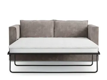 Travstad 3-sits Bäddsoffa med HVILA Bäddmadrass 140x200 cm Polyesterskum med Tvättbar klädsel - Grå - Products - Möbler - Soffa - Bäddsoffa - 3 sits bäddsoffa