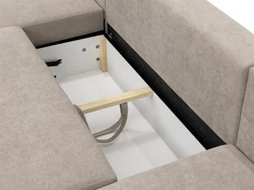 Uppland Bäddsoffa Dubbeldivan 5-sits - Vit - Products - Möbler - Soffa - Bäddsoffa - U bäddsoffa