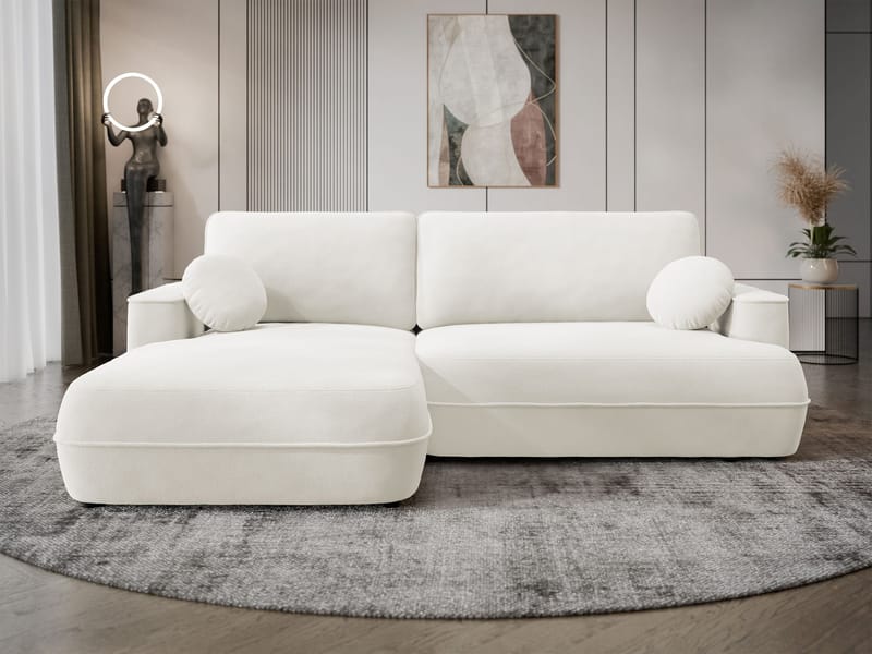 Uppland Bäddsoffa med Divan 3-sits - Vit - Products - Möbler - Soffa - Bäddsoffa - Bäddsoffa divan