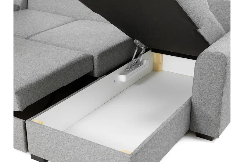 Wilma 5-sits Bäddsoffa - Grå - Products - Möbler - Soffa - Bäddsoffa - Bäddsoffa divan