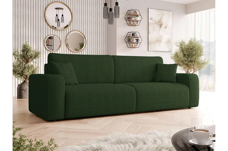 Barile Soffa 3-sits - Grön - Products - Möbler - Soffa - 3 sits soffa