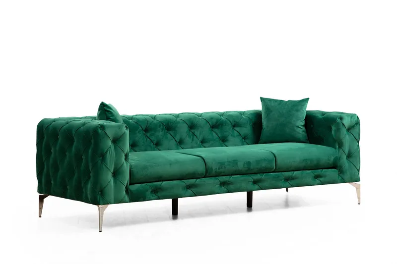 Beachport Soffa 3-sits - Grön - Products - Möbler - Soffa - 3 sits soffa