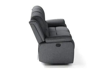 Norbo Reclinersoffa - Fällbar soffa 3-sits - Biosoffa i Tyg - Mörkgrå - Products - Möbler - Soffa - Biosoffa & reclinersoffa - 3 sits biosoffa & reclinersoffa