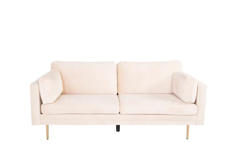 Boom Sammetssoffa 3-sits, Beige