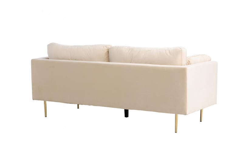 Boom Sammetssoffa 3-sits - Beige - Products - Möbler - Soffa - 3 sits soffa
