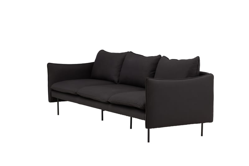 Brunskär Soffa 3-sits Svart - Vind - Products - Möbler - Soffa - 3 sits soffa