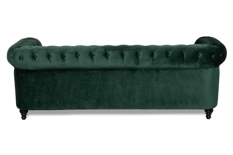 Chesterfield Lyx 3 sits Sammetssoffa - Djup soffa - Grön - Products - Möbler - Soffa - Chesterfield soffa