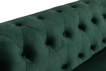 Chesterfield Lyx 3 sits Sammetssoffa - Djup soffa - Mörkgrön / Grön - Products - Möbler - Soffa - Chesterfield soffa