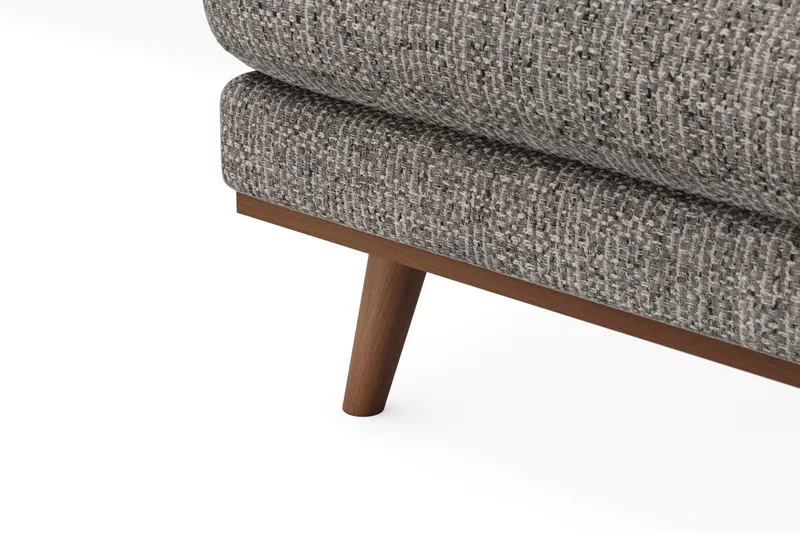 Copenhagen Premium 5-sits Vänstervänd U-formad Djup Soffa med Divan och Schäslong i Chenille - Grå - Products - Möbler - Soffa - U-soffa