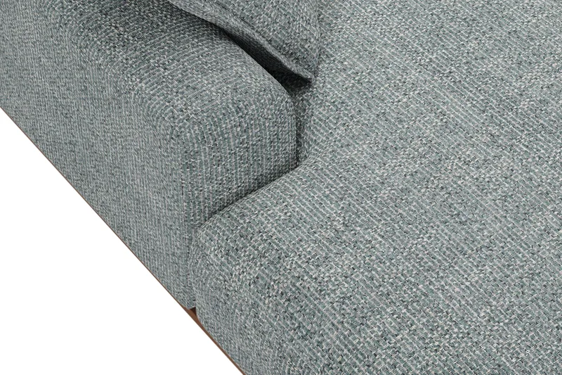 Copenhagen Premium 5-sits Högervänd U-formad Djup Soffa med Divan och Schäslong i Chenille - Grå/Blå - Products - Möbler - Soffa - U-soffa