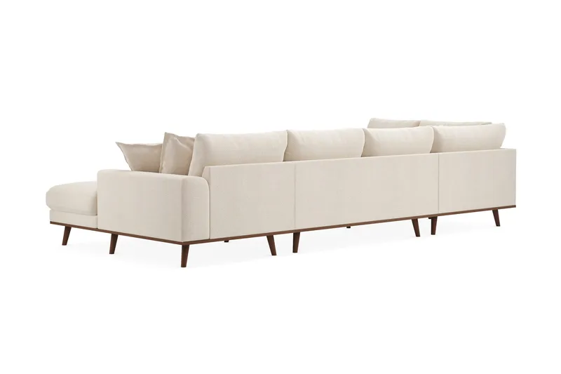 Copenhagen Premium 5-sits Vänstervänd U-formad Djup Soffa med Divan och Schäslong i Chenille - Ljusbeige - Products - Möbler - Soffa - U-soffa