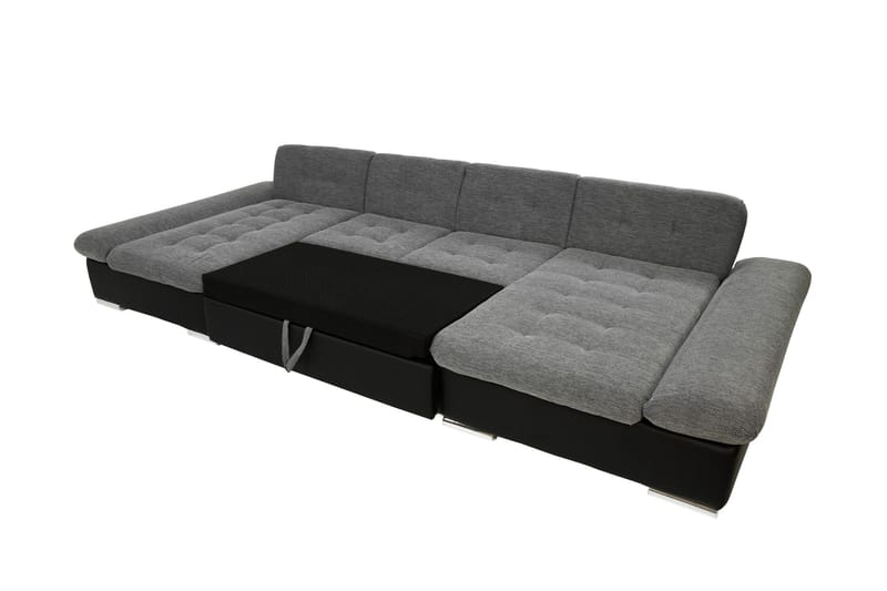 Dewitt Bäddsoffa Dubbelschäslong 4-sits i Sammet - Gul - Products - Möbler - Soffa - Sammetssoffa