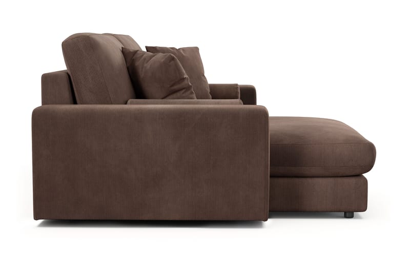 Arken Lyx 3-sits Vändbar L-formad Djup Divansoffa i Manchester - Brun - Products - Möbler - Soffa - Divansoffa & schäslongsoffa - 3 sits soffa med divan