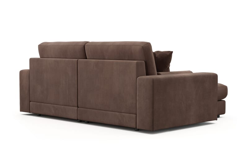 Arken Lyx 3-sits Vändbar L-formad Djup Divansoffa i Manchester - Brun - Products - Möbler - Soffa - Divansoffa & schäslongsoffa - 3 sits soffa med divan