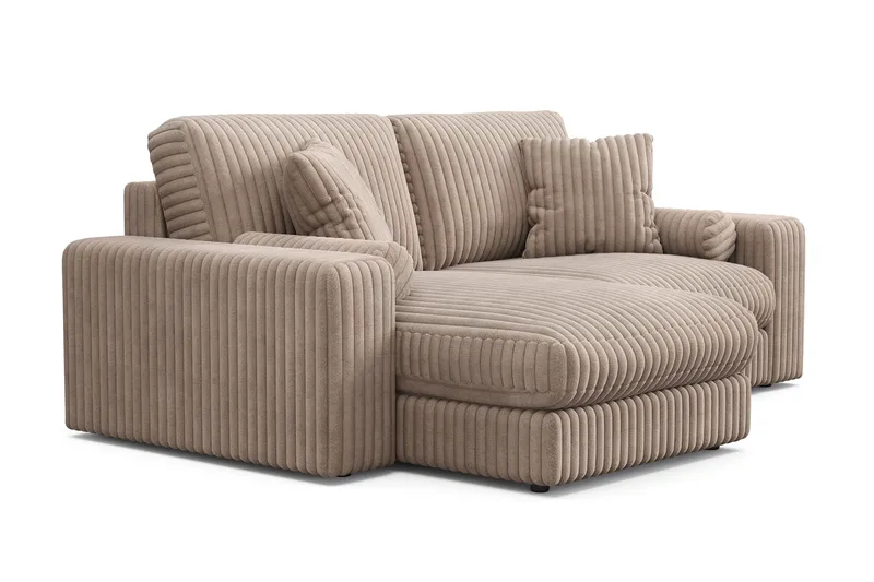 Arken Lyx 3-sits Vändbar L-formad Djup Divansoffa i Manchester - Greige - Products - Möbler - Soffa - Divansoffa & schäslongsoffa - 3 sits soffa med divan
