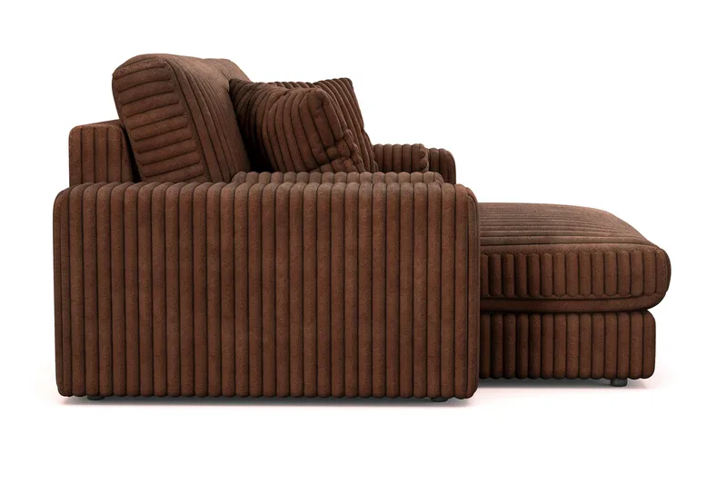 Arken Lyx 3-sits Vändbar L-formad Djup Divansoffa i Manchester - Mörkbrun - Products - Möbler - Soffa - Divansoffa & schäslongsoffa - 3 sits soffa med divan