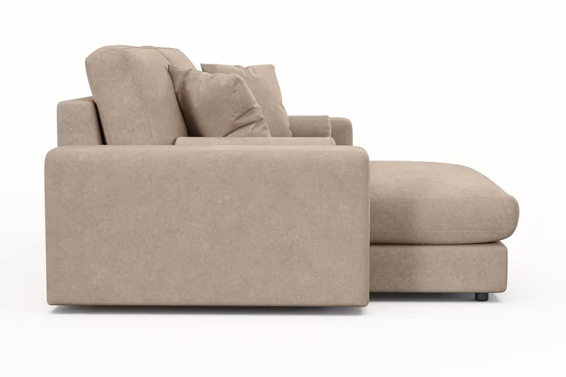 Arken Lyx 3-sits Vändbar L-formad Djup Divansoffa i Tyg - Beige - Products - Möbler - Soffa - Divansoffa & schäslongsoffa - 3 sits soffa med divan