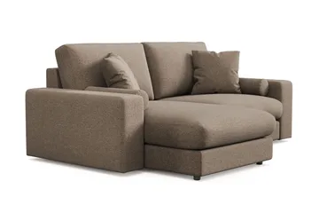 Arken Lyx 3-sits Vändbar L-formad Djup Divansoffa i Tyg - Brun - Products - Möbler - Soffa - Divansoffa & schäslongsoffa - 3 sits soffa med divan