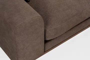 Copenhagen Premium 4-sits Högervänd L-formad Djup Schäslongsoffa i Tyg - Mörkbrun - Products - Möbler - Soffa - Divansoffa & schäslongsoffa - 4 sits soffa med divan