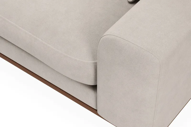 Copenhagen Premium 4-sits Vänstervänd L-formad Djup Schäslongsoffa i Tyg - Beige - Products - Möbler - Soffa - Divansoffa & schäslongsoffa - 4 sits soffa med divan