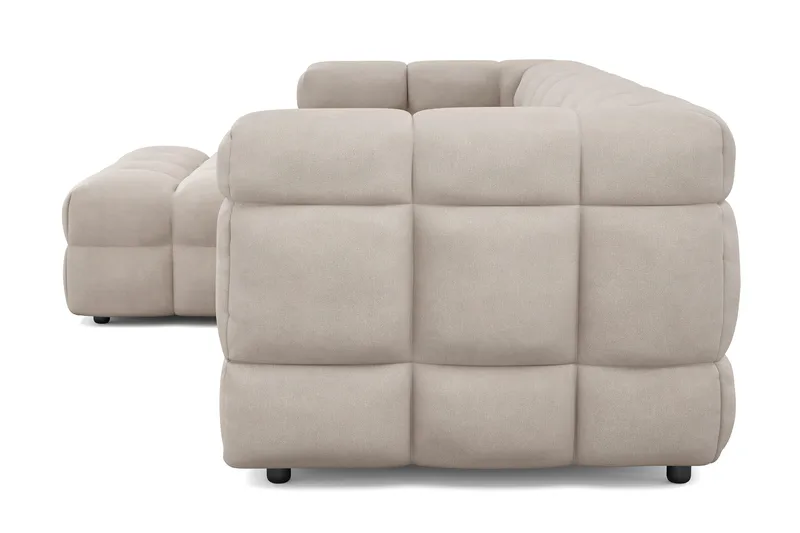Elise 4-sits Bubblig Soffa med Divan Vänster - Beige - Products - Möbler - Soffa - Divansoffa & schäslongsoffa - 4 sits soffa med divan