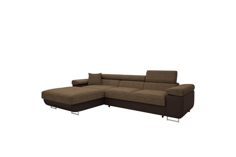 Gabina Soffa med Divan 3-sits - Brun - Products - Möbler - Soffa - Divansoffa & schäslongsoffa - 3 sits soffa med divan