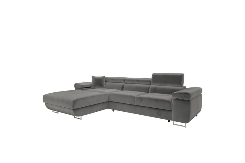 Gabina Soffa med Divan 3-sits - Grå - Products - Möbler - Soffa - Divansoffa & schäslongsoffa - 3 sits soffa med divan
