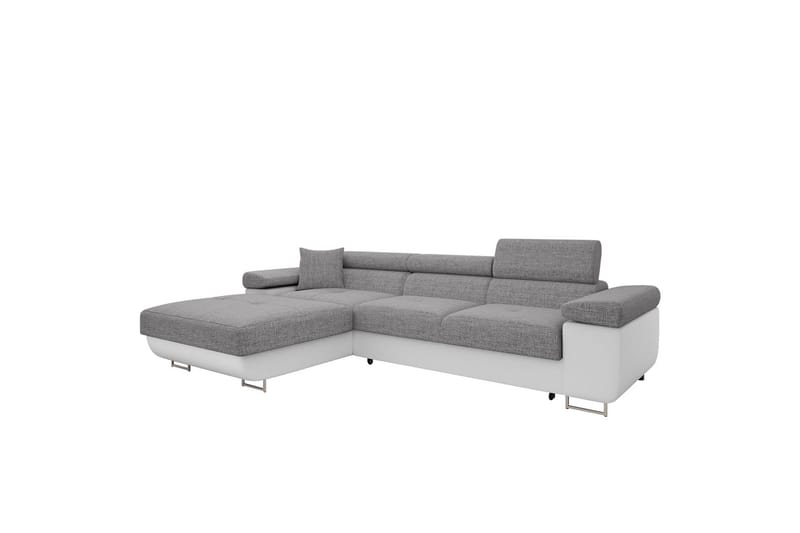 Gabina Soffa med Divan 3-sits - Grå/Vit - Products - Möbler - Soffa - Divansoffa & schäslongsoffa - 3 sits soffa med divan